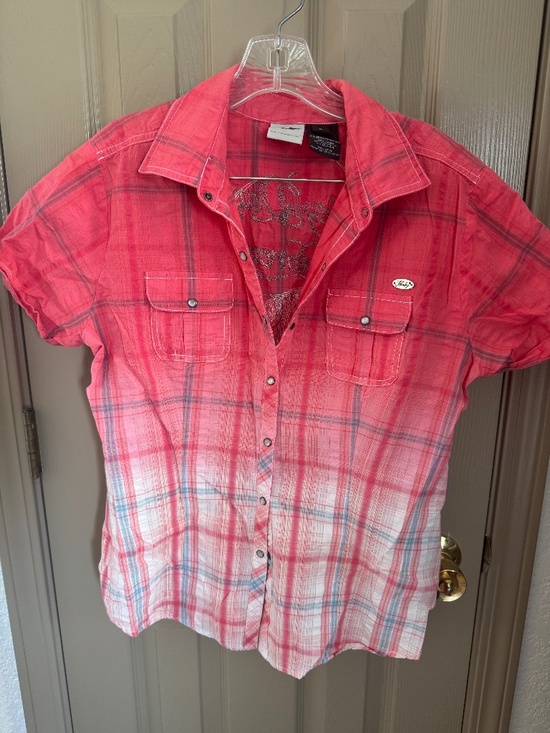 Harley-Davidson Tops - New Harley Davidson cotton snap front collared shirt Sz L